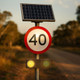 Solar Speed Sign Km Per Hour Australian Standard Visible To 1km 5 Nights Autonomy Solar Speed Sign Km Per Hour Australian Standard Visible To 1km 5 Nights Autonomy